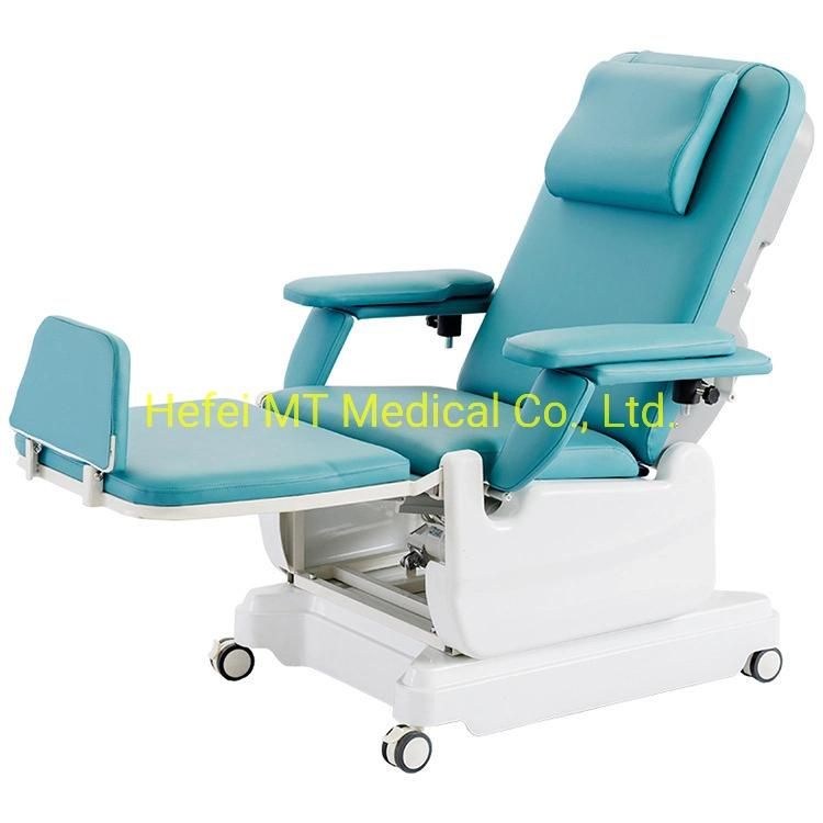 Mt Medical Luxury Electric Blood Donation Chair Hospital Dialysis Room Used Chair Electric and Manual Infusion Chair