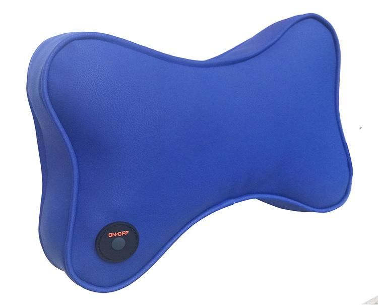 Cordless Mini Vibrating Neck Back Massager Electric Memory Foam Travel Massage Pillow with Rechargeable Battery