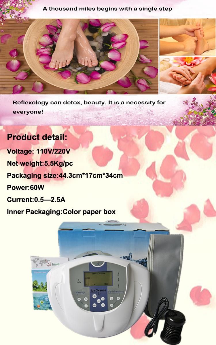 Portable Bath Foot Detoxification Instrument Ion Detox Bath Detox Machine for Feet with Fir Belt