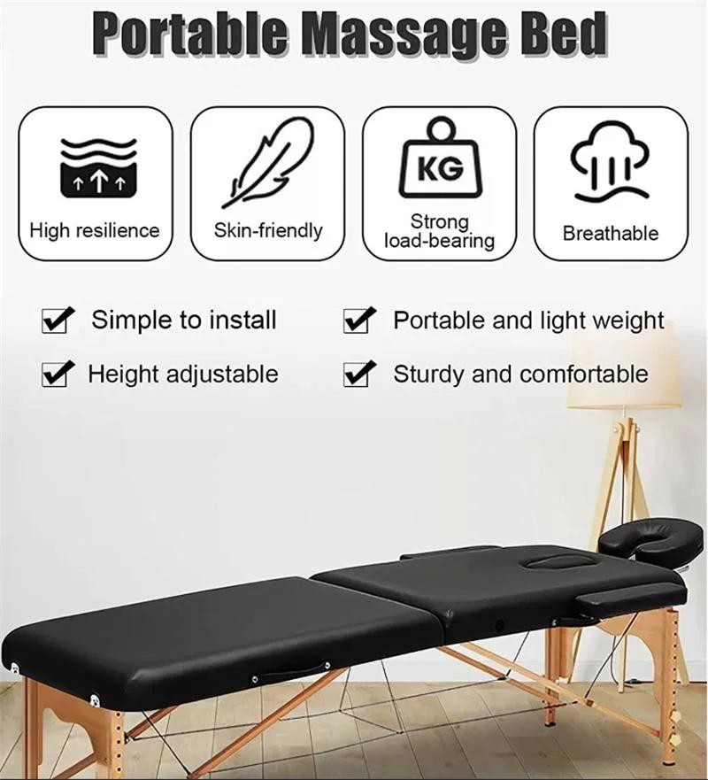 Factory Direct Folding Massage Bed Fitness Equipment with Adjustable Height