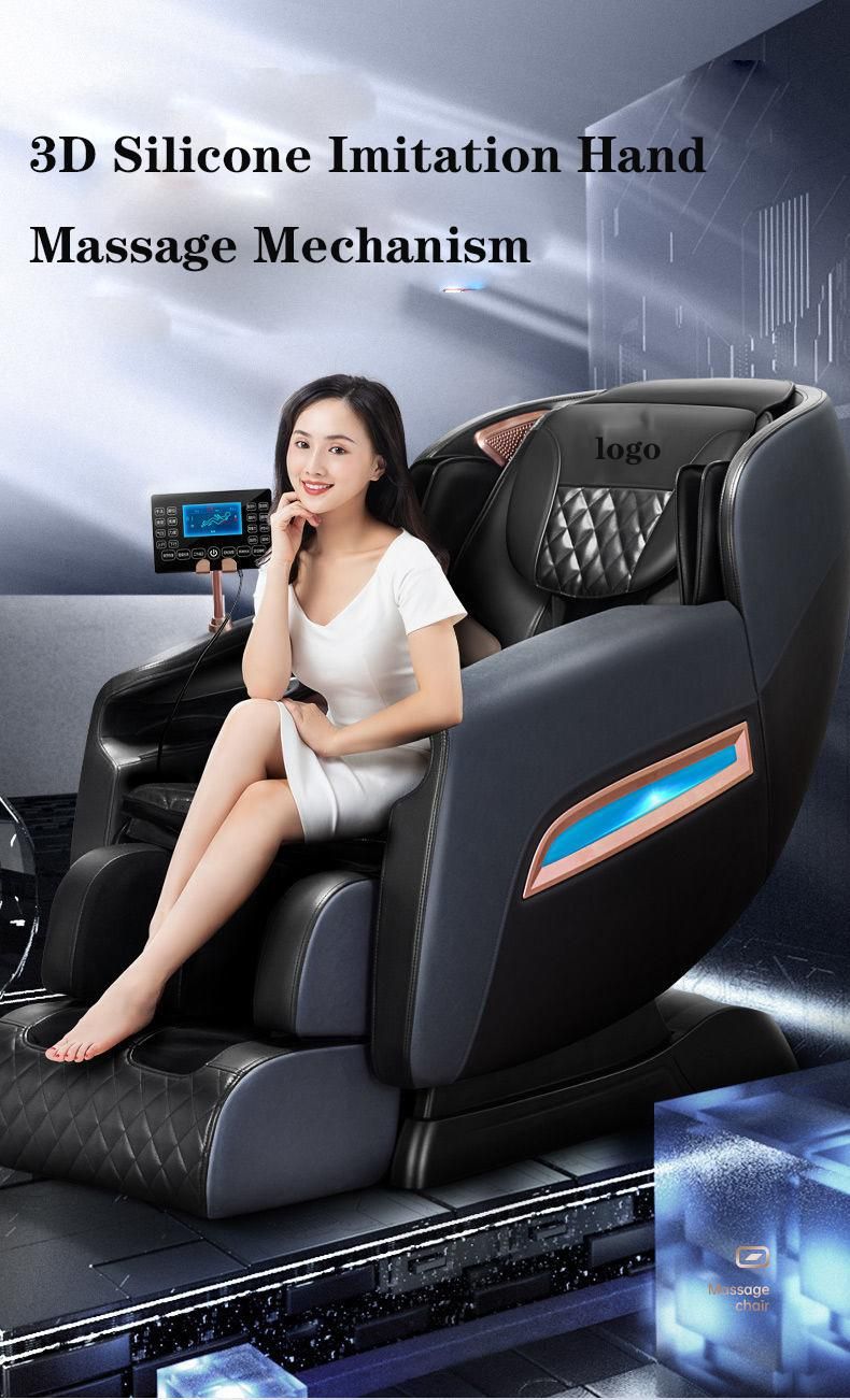 2022 New Design Luxury Shiatsu 4D Massage Chair Foot SPA SL Track Full Body Massage