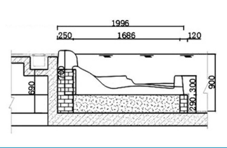 SPA Hydrotherapy Equipment Swimming Pool Medical Mssage Bed