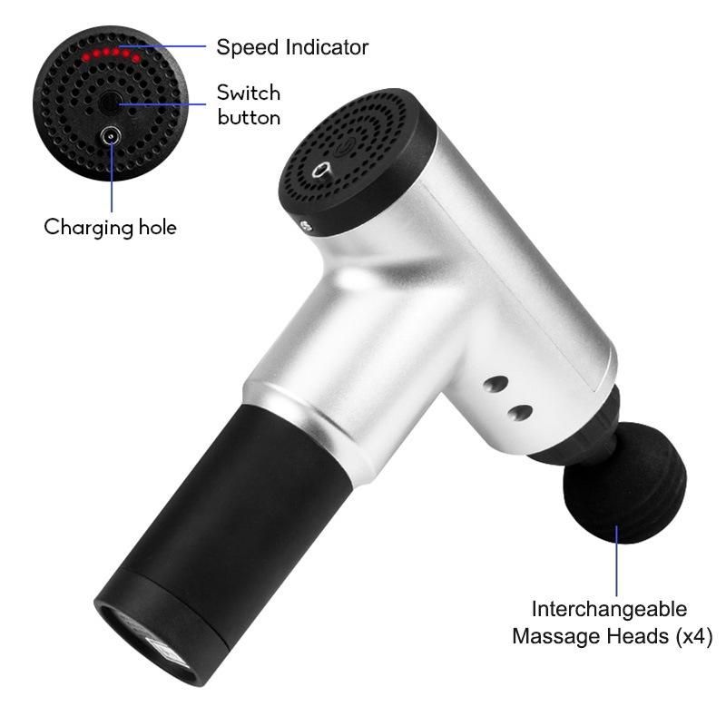 High Power Mini Muscle Massage Gun LCD Screen Gun High Speed Vibration Therapy Pain Relax Body Fascia Gun