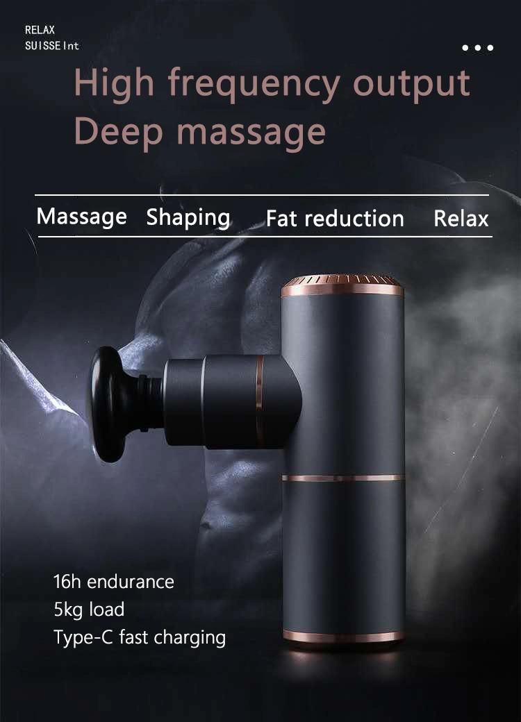 Massage Gun Mini Powerful Cordless Drop Shipping Best Handle Sports Electric Impulse Percussion Deep Tissue Vibration Full Body Muscle Relax