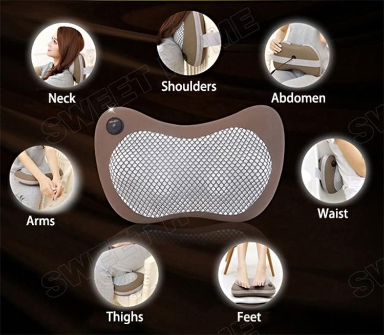 Electric Battery Operated Mini Shiatsu Car Neck Massage Pillow