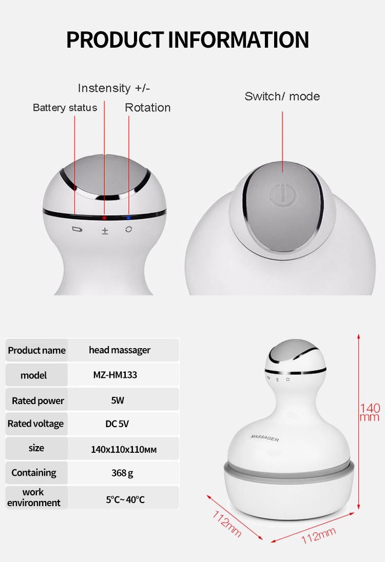 3D Shampoo Hair Brush Battery Scalp Massager