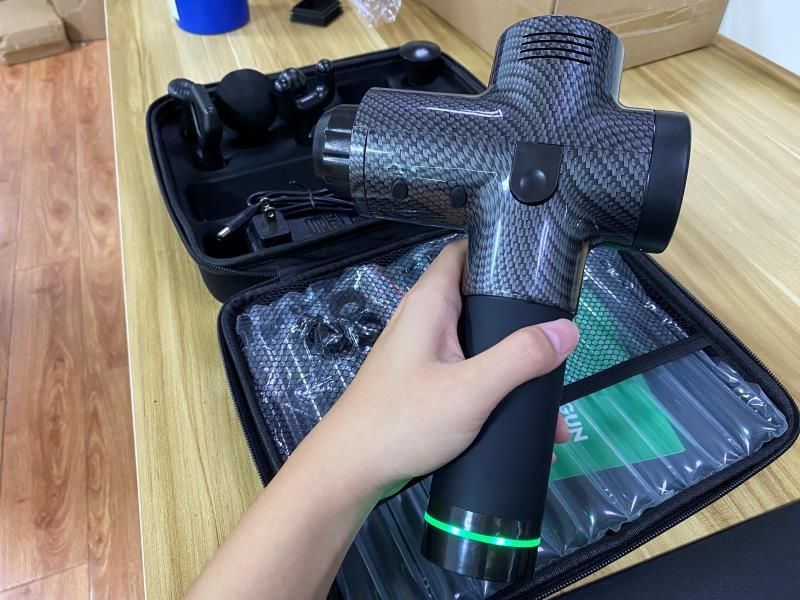 2021 Dropshipping with Deep Tissue Fascia LCD Screen Massage Gun