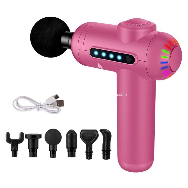 Handheld Deep Tissue Massager Electric Massage Gun Adjustable Percussion Fascia Gun