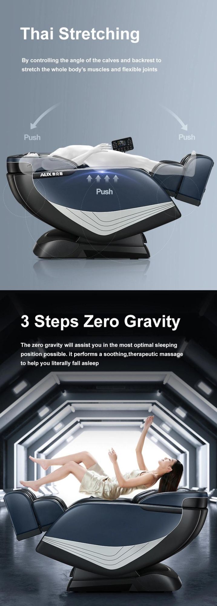 OEM ODM Masaj Chair 4D Zero Gravity Luxury Message Chairs High Quality SL Track Massagechair Voice Control 4D Ai Smart Massage Chair