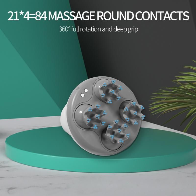 OEM Logo Massager Scalp Massager Waterproof Head Massager Wireless One Button Control for Head Pain Relief