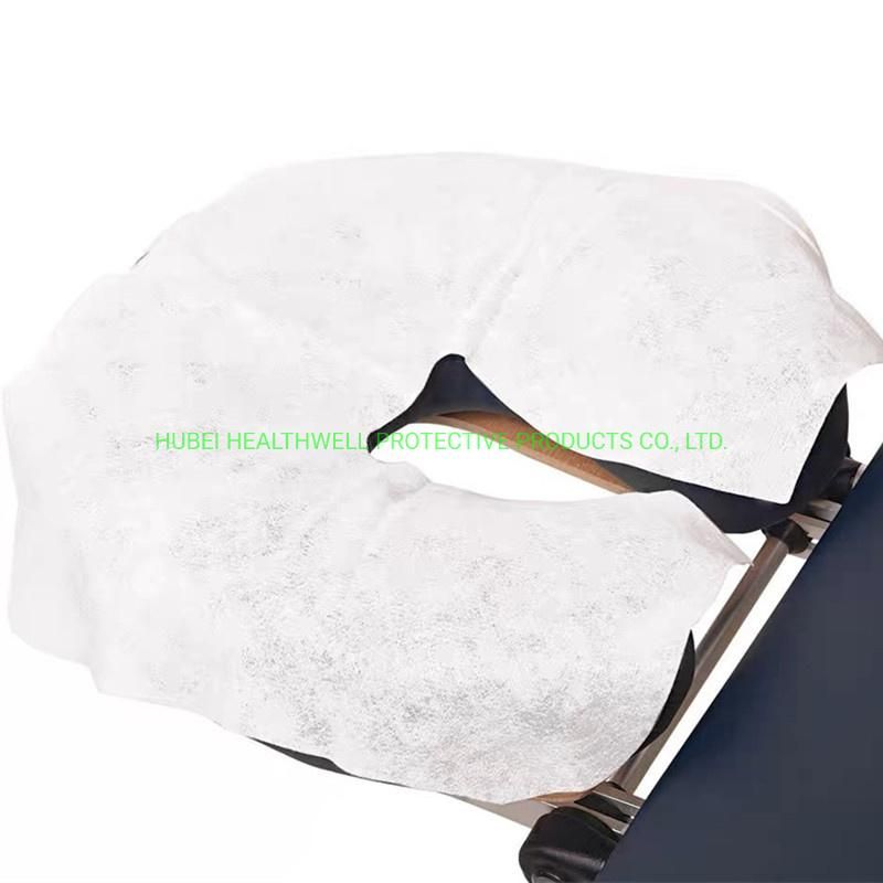 Disposable Soft &Clean White Nonwoven Face Cradle Covers for Massage