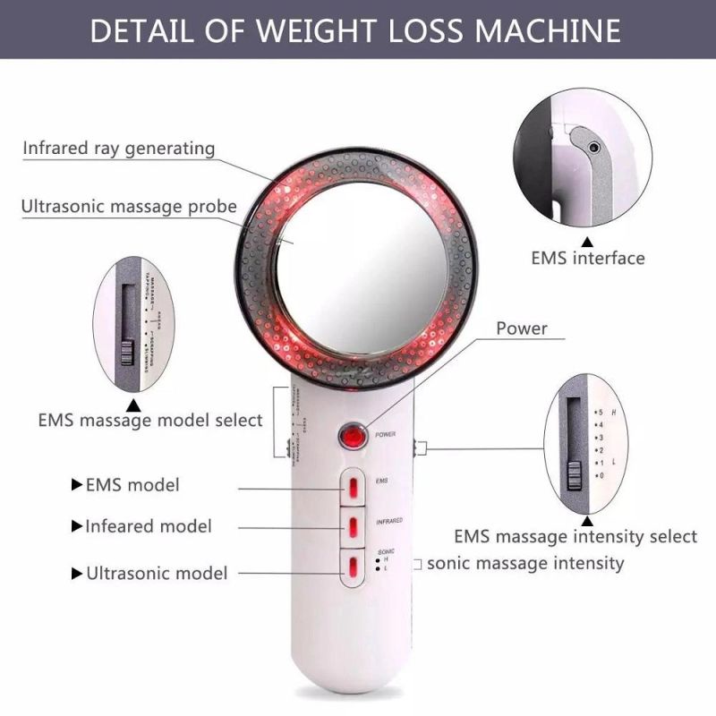 Ultrasonic Vibration Fitness Equipment Slimming Body Massager