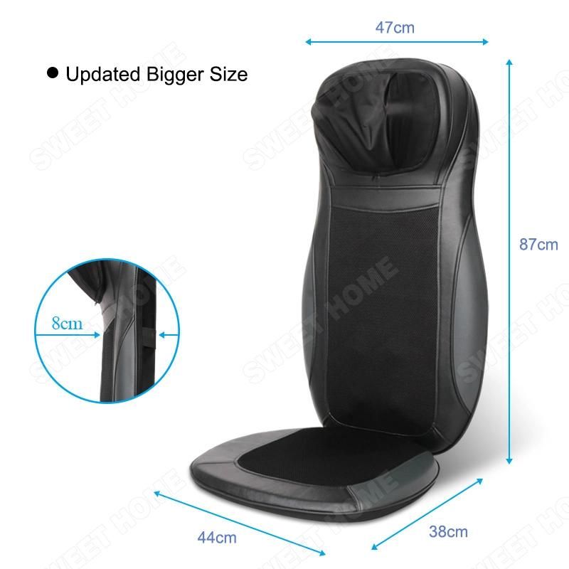 12V 3A High Quality Full Back Massage Met Vibrating Heated Car Seat Massage Cushion