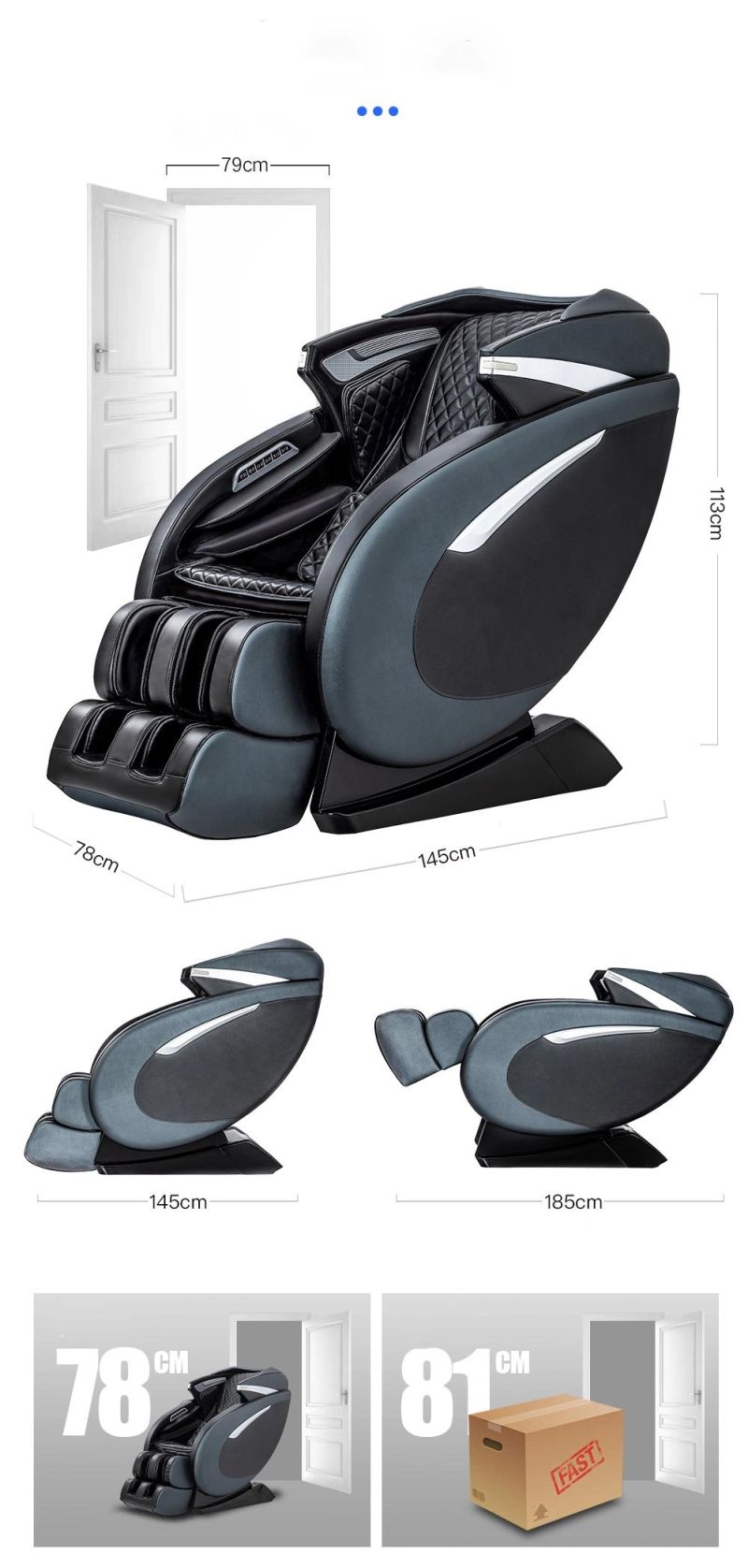 2022 New Style 4D Electric Full Body Massage Chair