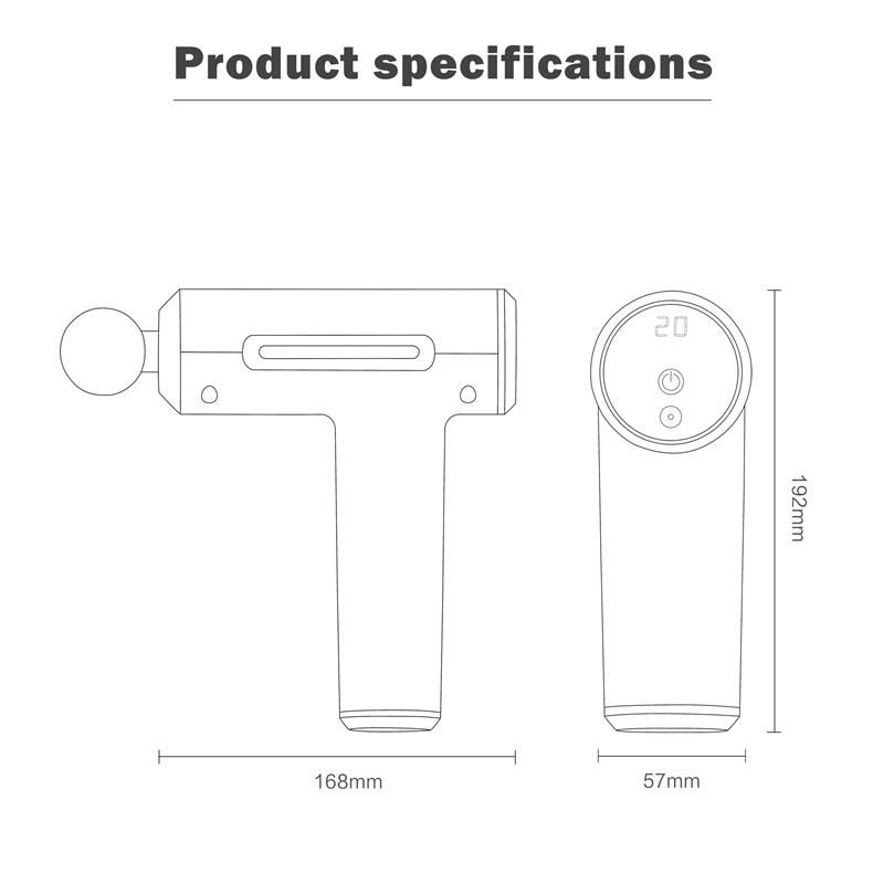 Deep Myofascial Impact Apparatus Handheld Electric Massage Fascia Gun