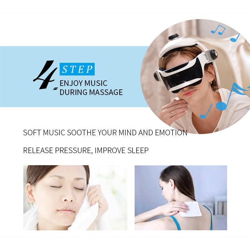 Multifunctional Vibration Massage Helmet with Head Massager and Eye Massager