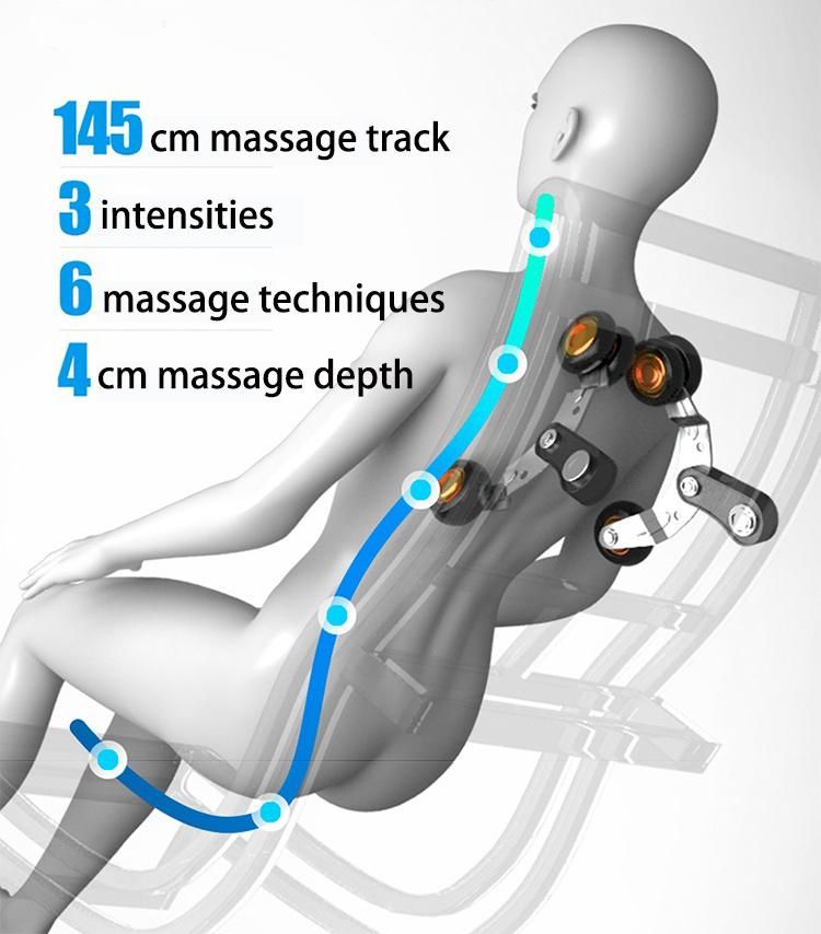 China Electric Luxury Full Body Shiatsu 3D Zero Gravity Massage Recliner SL Track Head Back Lumbar Leg Foot Chair Massage