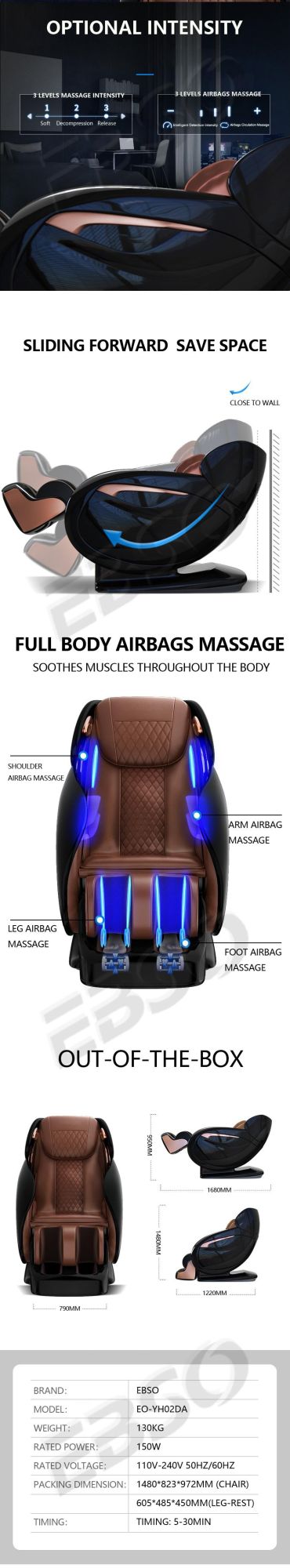 Body Massage Novel Massager 2022 Massage Chair Luxury Commercial Full Body Massage Chair 4D