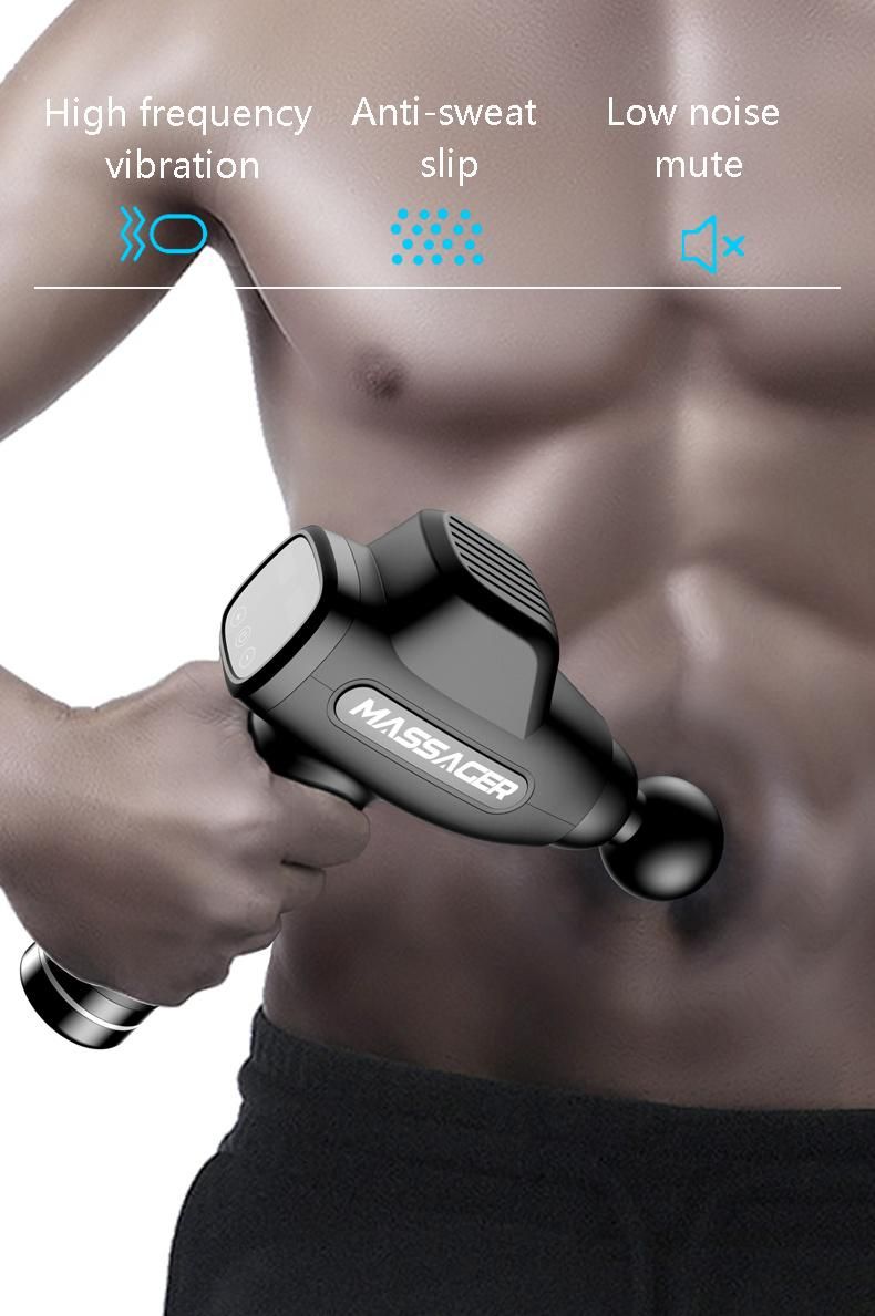 portable Handheld Body Deep Tissue Percussion Vibration Muscle Massager Gun