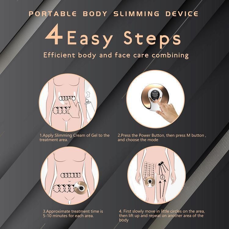 Dropshipping Portable Stretch Marks Removal EMS Skin Tightening Ultrasonic Body Slimming Massager Fat Removal