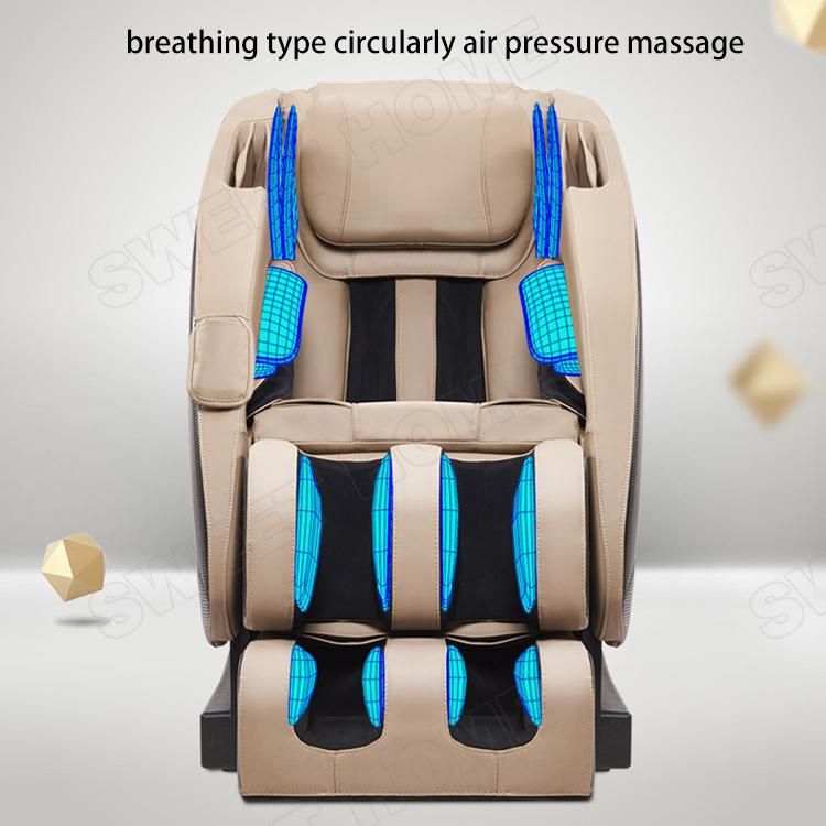 Luxury Electric S Track Zero Gravity Thermal Shiatsu Massage Sofa Chair with Bluetooth Music and Vibration