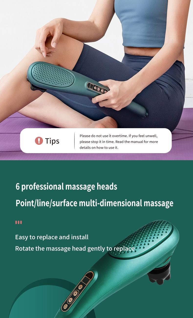 Full Body Massager Relax Multi-Function Replacement 6 Head Relax Tone