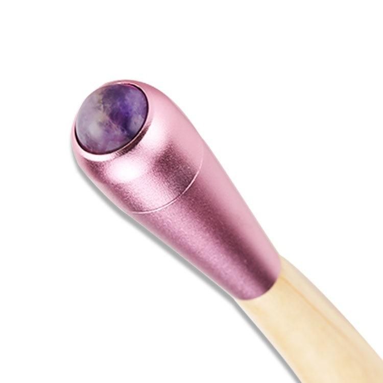 Superior Quality Pink Mini Jade Roller Facial and Eye Massage Apparatus Lip Pen Eye Massager