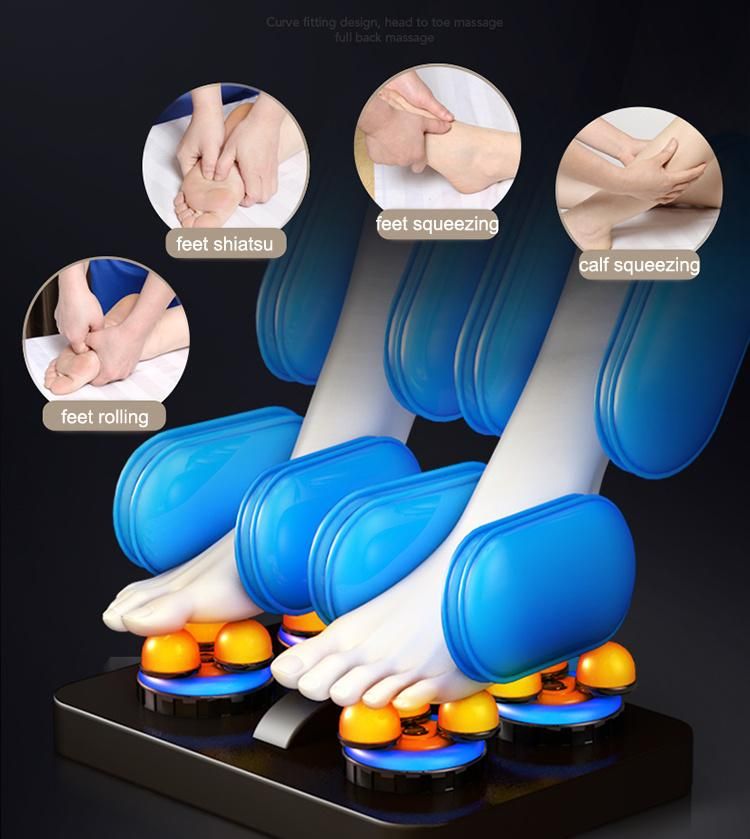 Cheap Price U-Shaped Airbags Head Massage Zero Gravity Shiatsu Full Body Neck Back Waist Soles Electric Massage Chair