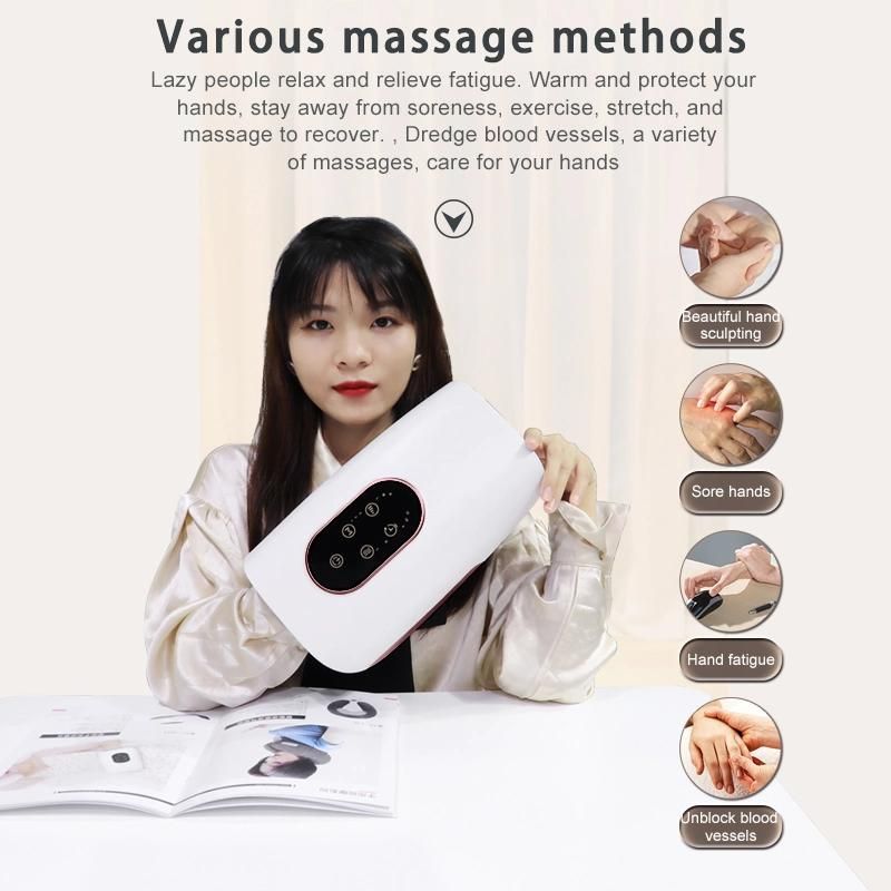 Amazon Hot Product Wireless Hand Massager Pain Relief for Waist and Palm, Finger with Heat and Air Pressure Massager Device