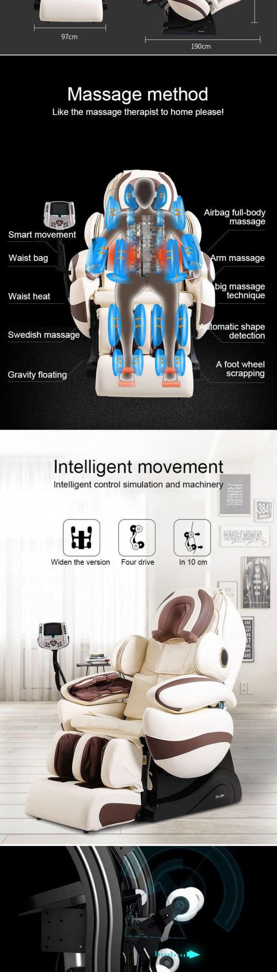 Customizable Multifunctioinal Machine Foot Massage Chair