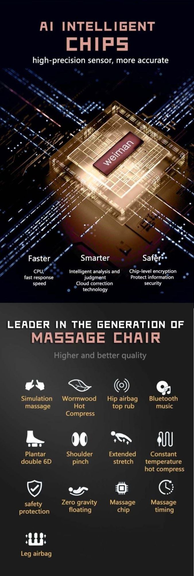 Massage Machine Full Body Luxury Fixed Roller Zero Gravity Cheap Massage Chair Massager