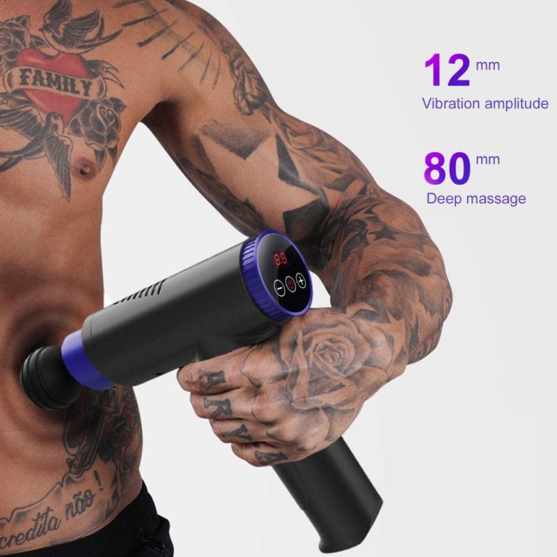 Electric Booster Muscle Gun Massager with LCD Display