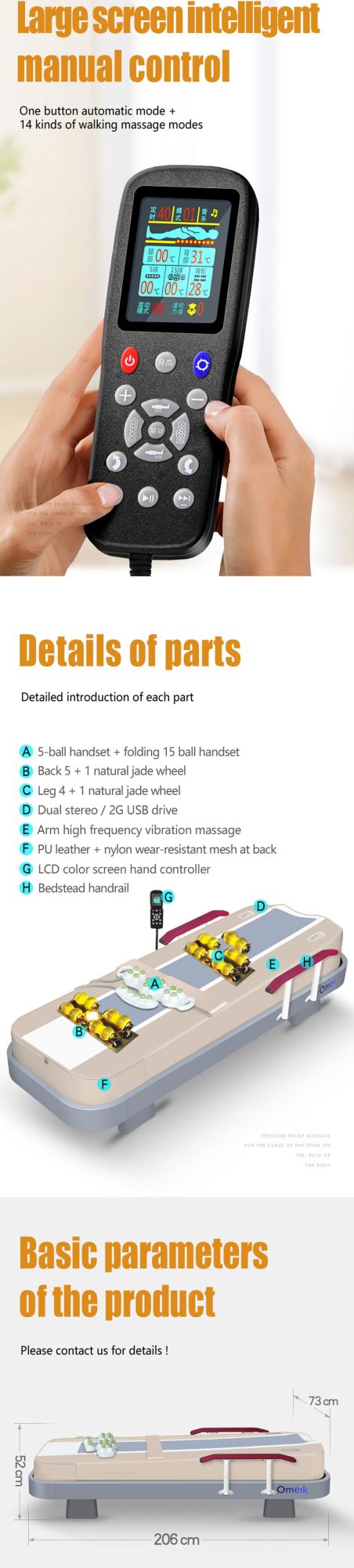 Cheap Price Best Sales Physical Therapy Equipment Thermal Jade Master V3 Massage Furniture for Rest Center