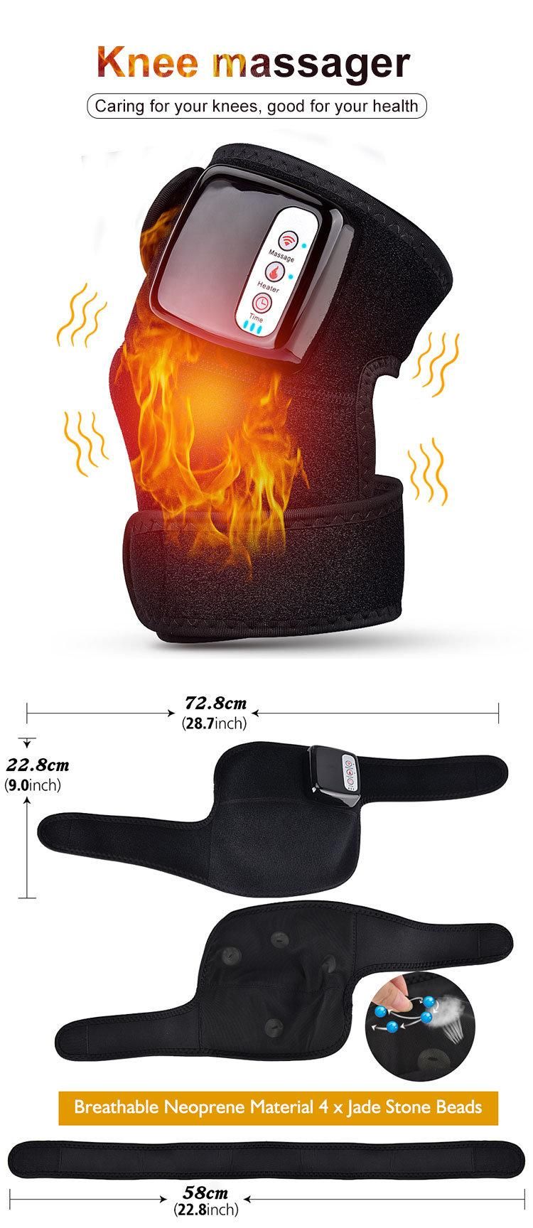 Pain Relief Heated Vibration Knee Massager for Arthritis