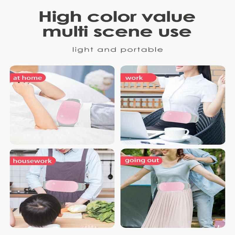 Washable Warm Uterus Relief Thermal Heat Belly Waist Massager Belt