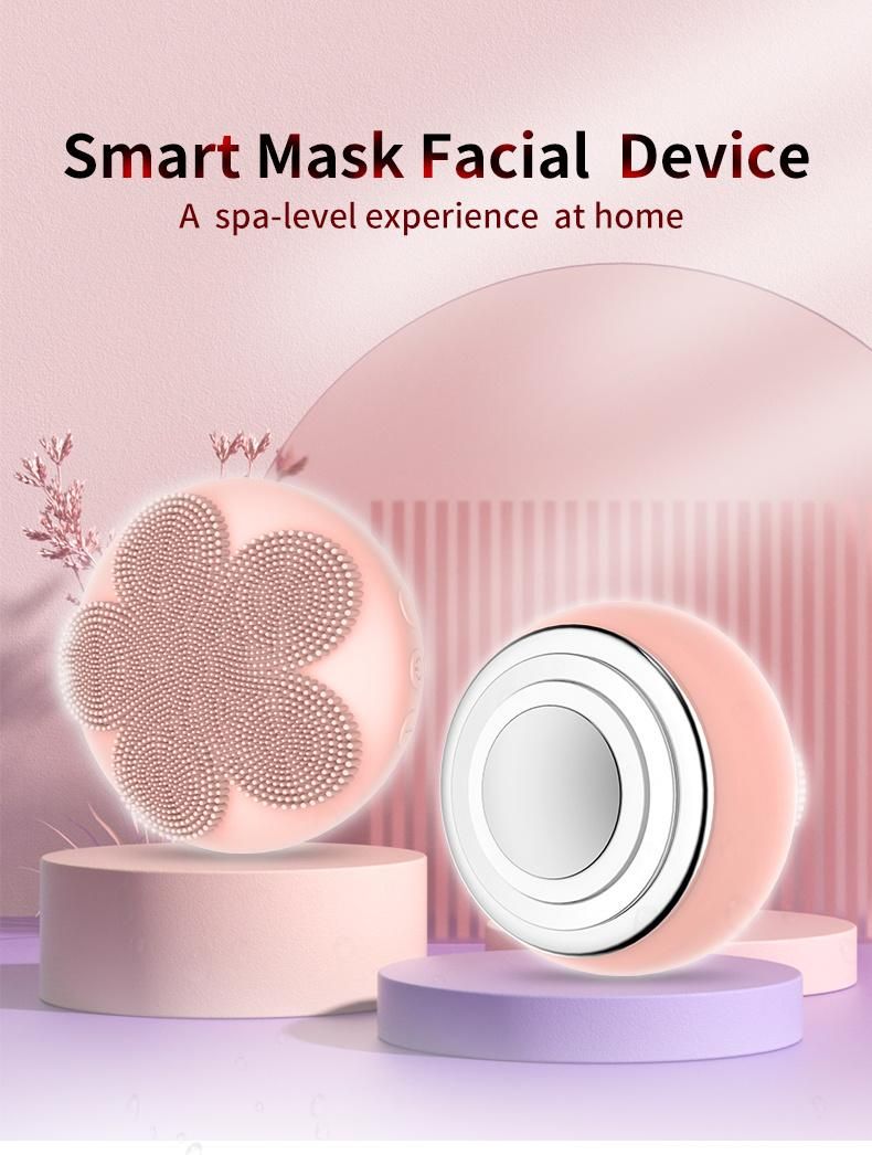 Cold and Hot Smart Facial Massager Mask Treatment Devices Face Massage Soothing Skin Facial Massager with LED Therapy