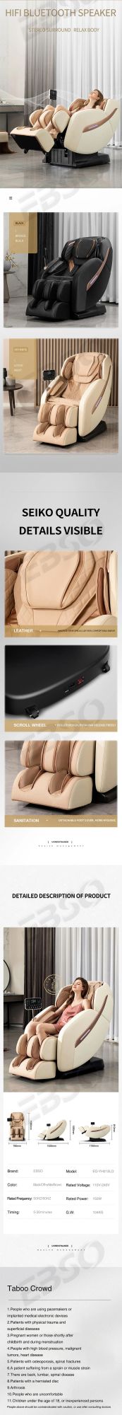 Promotional Various Durable Using Adjustable Zero Gravity Full Body Best Massage Chair