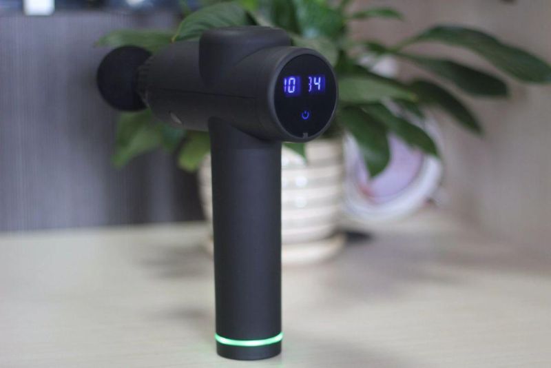 Professional Fascia Massager Athletes Muscles Black Rechargeable Fascial Gun