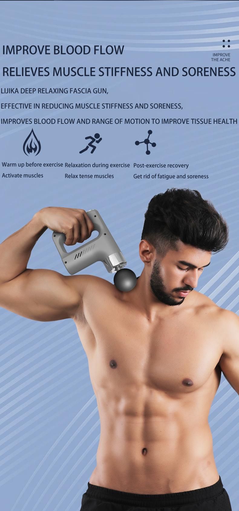 Wireless Body Deep Tissue Full Body Massager Sports Fascia Gun Muscle Massage Gun