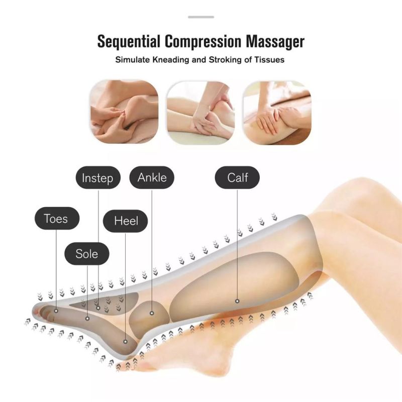 Electric Hot Heating Compress Air Wave Leg Foot Massager