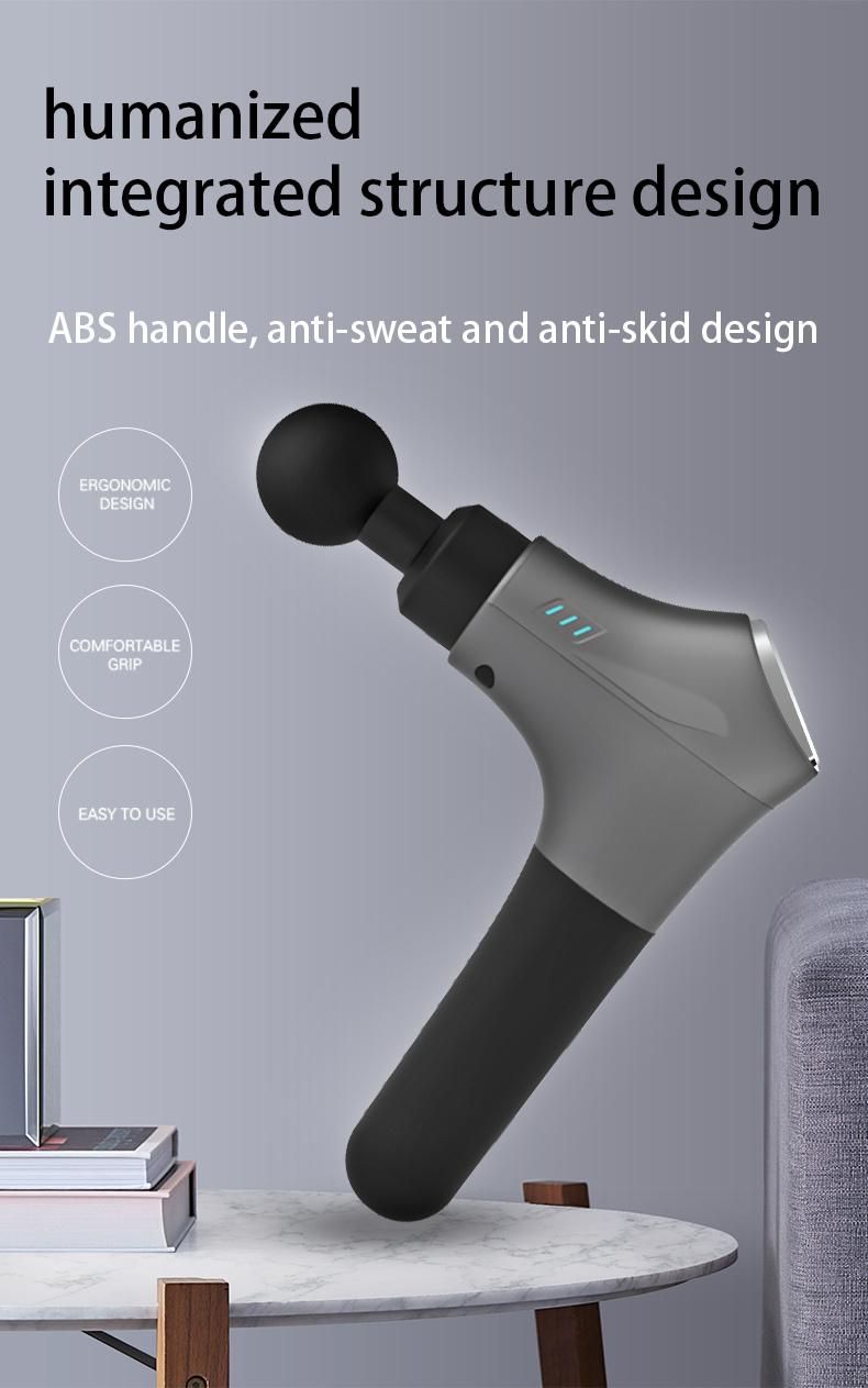 Handle Sports Electric Booster Impulse Percussion Deep Tissue Vibration Body Muscle Massage Gun