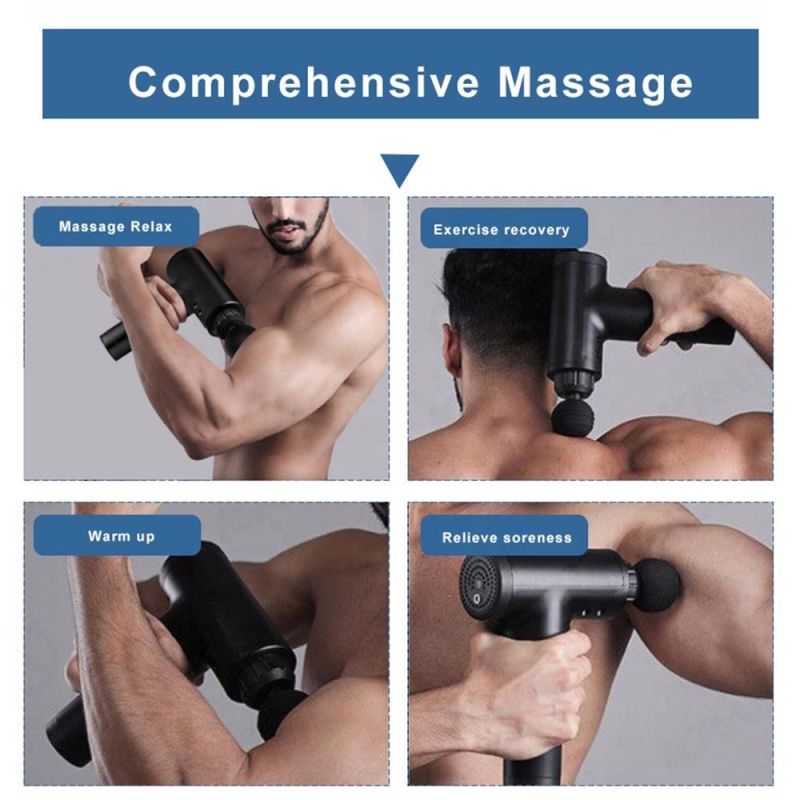 Handheld Massager Electrical Deep Vibrating Tissue Fascia Muscle Massager Gun