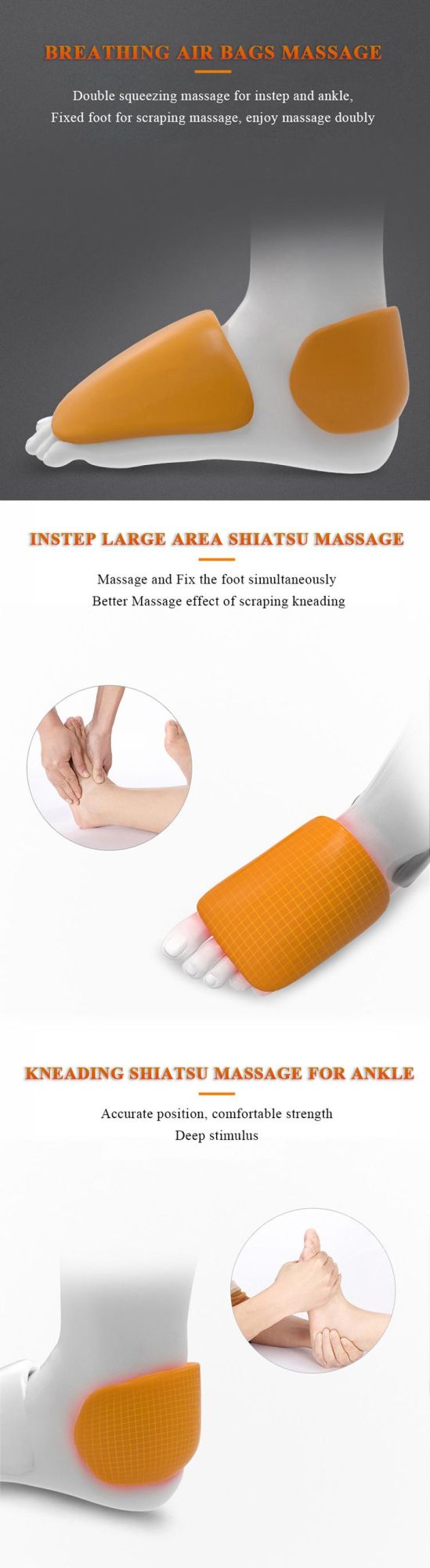 Innovative Powerful Rolling Muscle Relax Heated Massager Foot on Sale