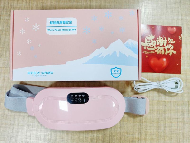 Best Seller Heating Warm Uterus Belt Acupoints Vibrating Warming Waist Belt Warm Palace Belt