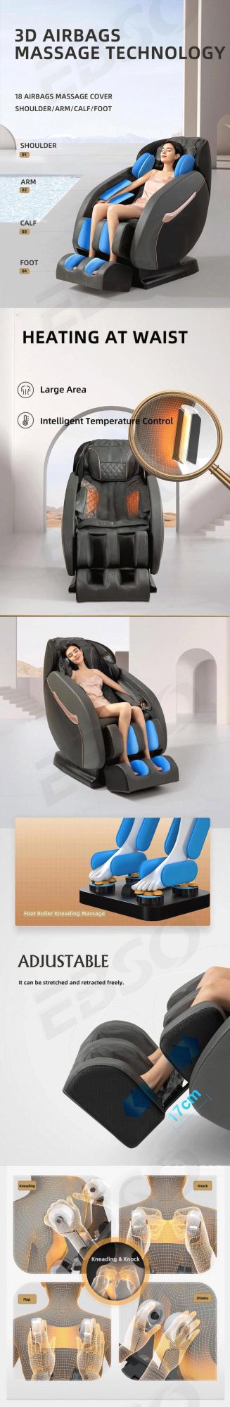 3D Zero Gravity Full Body Relax Massage Chair Massage Chair