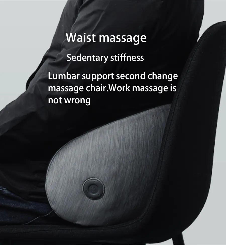 Memory Foam Massager Office Chair Seat Lumbar Back Cushion