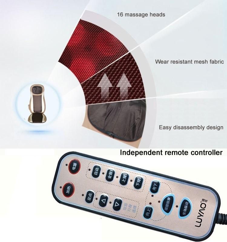 Factory Sale Massaging Portable Shiatsu Back Vibration Home Massage Cushion