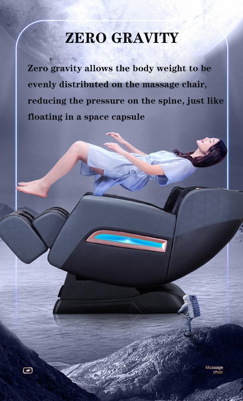 2022 New Design Luxury Shiatsu 4D Massage Chair Foot SPA SL Track Full Body Massage