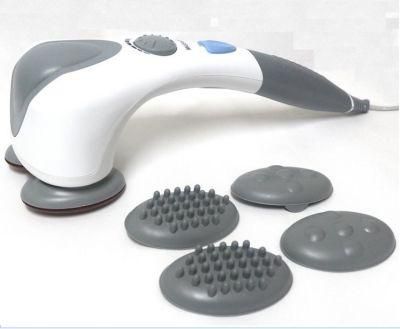 Amazon Hot Sell Powerful Dual Heads Vibration Electric Infrared Wireless Handheld Body Neck Massager Hammer