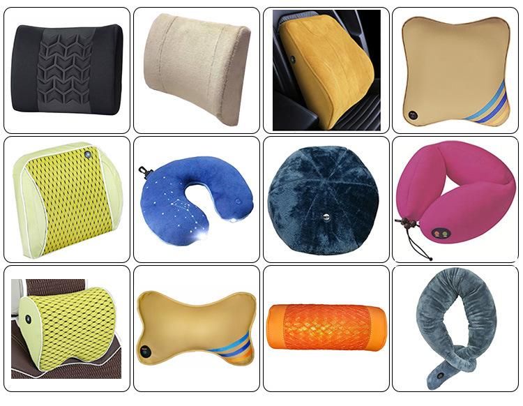 Electric Battery Operated Neck Shoulder Back Pain Lumbar Vibrator Massage Cushion Cordless Body Care Vibrating Car Massager Pillow